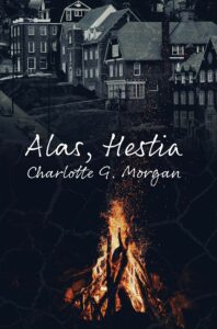 Fraternity row, book title and author, campfire
