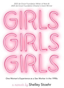 Pink neon text: Girls Girls Girls